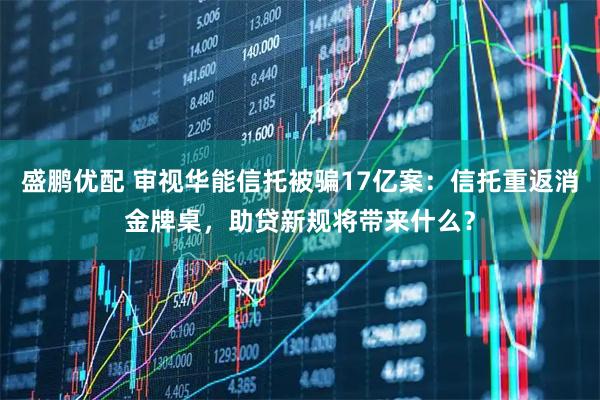 盛鹏优配 审视华能信托被骗17亿案：信托重返消金牌桌，助贷新规将带来什么？
